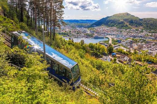挪威-卑爾根登山纜車