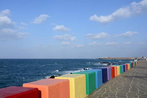 濟州島彩虹海邊