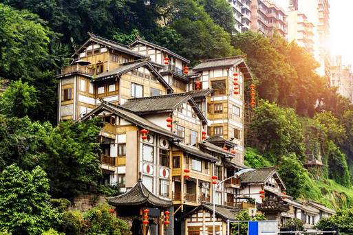 白天洪崖洞