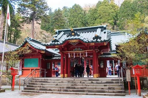 遠眺箱根神社鳥居