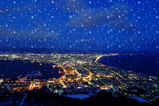 冬季百萬夜景函館夜景
