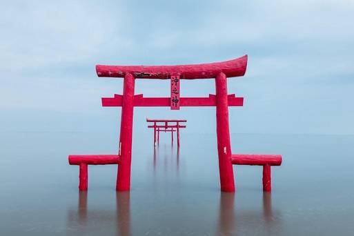 九州-佐賀-太良町大魚神社海中鳥居