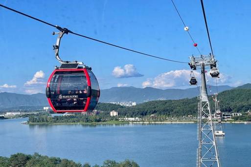 春川三岳山湖水纜車(一般車廂來回) 自行拍攝