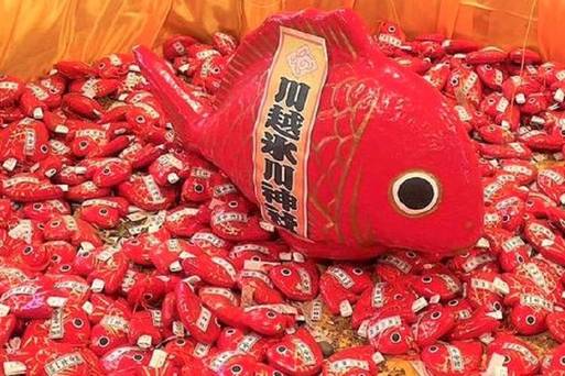 冰川神社.繪馬隧道.人形流