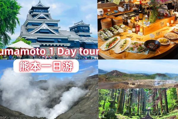 【日本】熊本｜熊本城＆阿蘇山火山口&上色見熊野座神社(含健康Buffet吃到飽) 一日遊｜福岡出發
