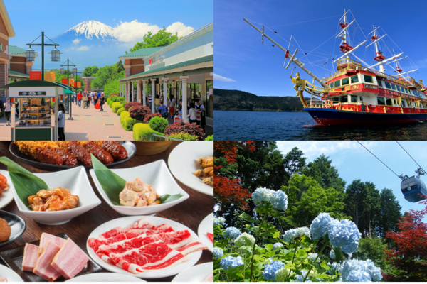 【日本】富士箱根一日遊｜箱根海賊船、箱根空中纜車、御殿場 Outlets、燒肉吃到飽｜東京新宿出發
