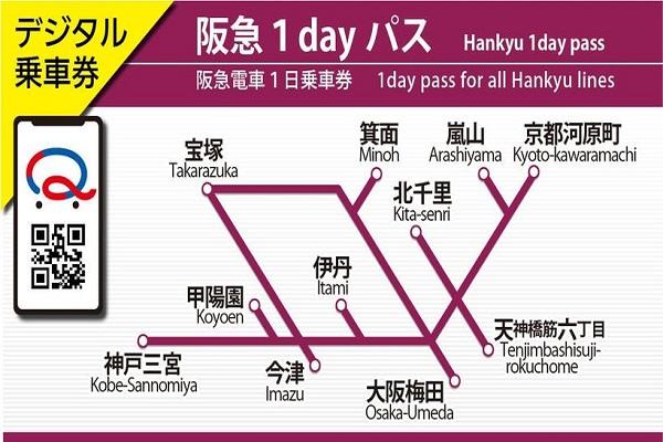 【日本】關西｜阪急電鐵全線乘車券 | 電子票