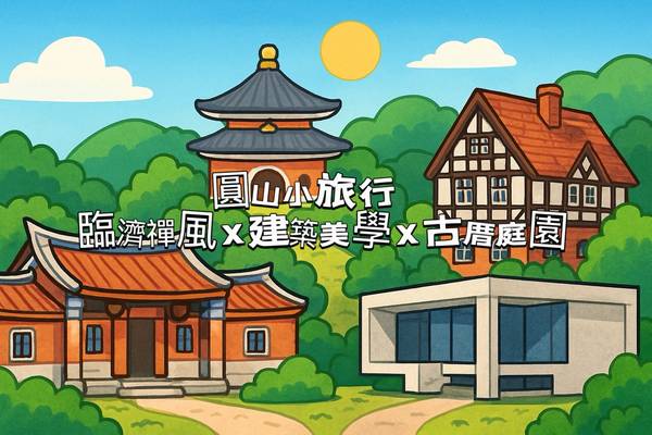 【城市故事行旅】台北｜圓山小旅行｜臨濟禪風 × 建築美學 × 古厝庭園