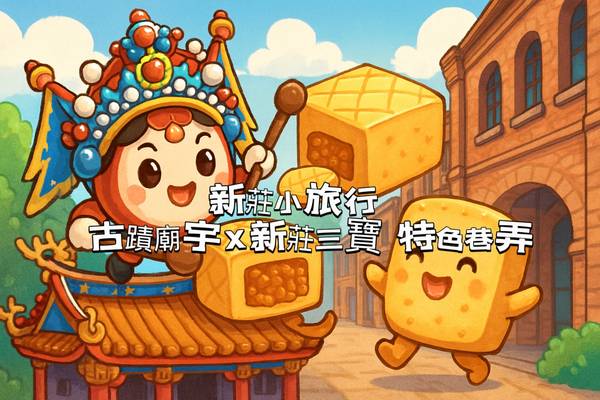 【城市故事行旅】新北｜新莊小旅行｜古蹟廟宇x 新莊三寶 x 特色巷弄