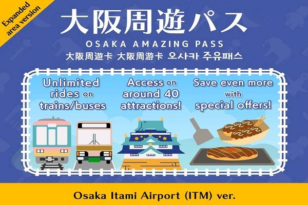 【日本】大阪｜大阪周遊卡【2026】｜大阪伊丹機場版 (ITM) | 電子票