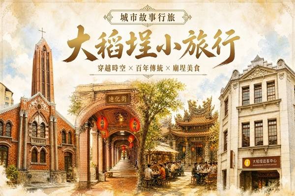 【城市故事行旅】台北｜大稻埕小旅行｜穿越時空 × 百年傳統 × 廟埕美食