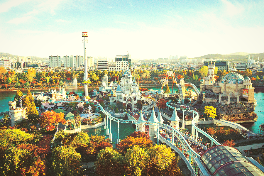 【線上旅展省3%】哈韓樂天世界、水族館、冰雪樂園、香草島樂園5日