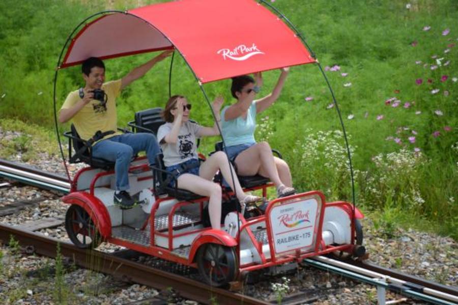 夏趣韓國(升等二晚郊區特二級飯店)~水上計程車、冰雪樂園、南怡島、江村鐵道自行車、愛寶樂園、北村韓屋村、明洞、八色烤肉、孔陵一隻雞、亂打秀五日-BR