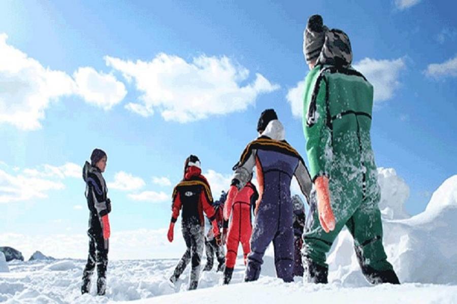 道東流冰漫步~鄂霍次克流冰船*.雪上釣魚、冬季風物詩5日(旭川千歲)