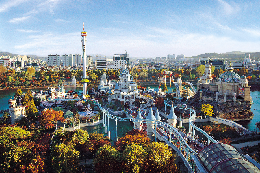 秋漾韓晴~登雙塔、採果樂、樂天世界、水族館、晨靜樹木園、廚師秀5日