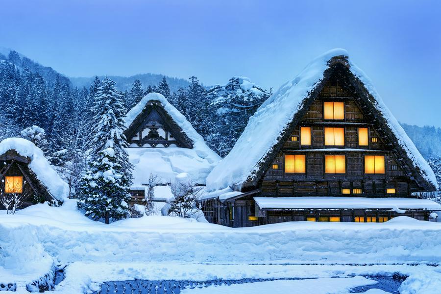 點燈【合掌村童話】新穗高纜車、庄川峽、兼六園、雪盆、金箔麻糬、溫泉5日