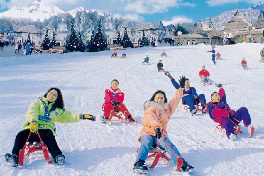 【魅力滑雪】2晚市區~愛寶樂園、星光庭園、韓服遊北村、浪漫小法國村5日