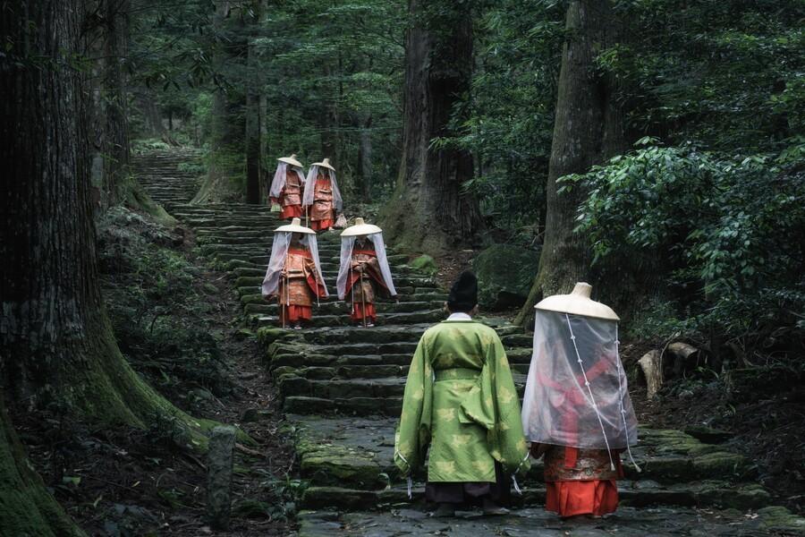 【熊野古道健行】熊野三山、伊勢神宮、入住溫泉飯店兩晚、雙朝聖證書版5日