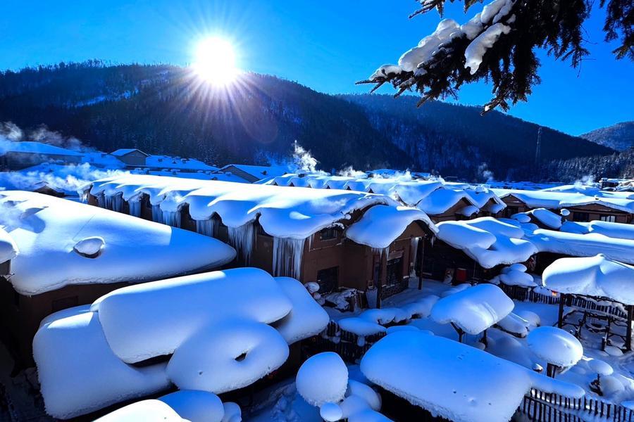 【冰雪圓舞曲】冰雪大世界童話雪鄉、吉林霧淞、東北洗浴鏡泊湖朝服旅拍8日