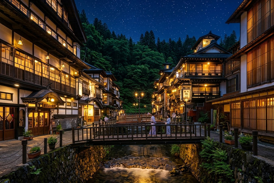典藏深度山形｜夜宿銀山溫泉、藏王空中纜車、品味米澤牛、百選溫泉仙台5日