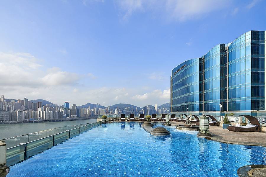 【線上旅展、維港絕景】九龍海逸君綽酒店自由行３日(含升等豪華海景客房、太平山來回纜車套票+凌霄閣摩天台４２８門票、網卡)