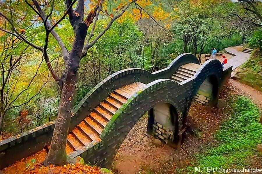 秋韻楓紅拱北殿、俯瞰山海基隆塔、湛藍地中海燈塔、仁愛市場一日遊