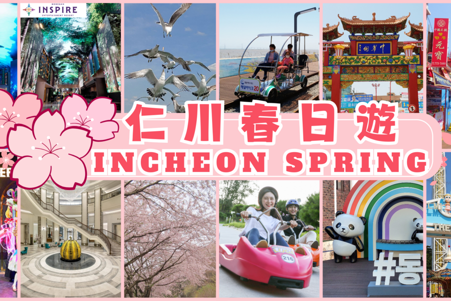【韓國】仁川一日遊  (INSPIRE 綜合娛樂度假村+斜坡滑車+鐵路自行車+餵海鷗+月尾島+月尾傳統公園 +童話村+中國城+新浦市場)