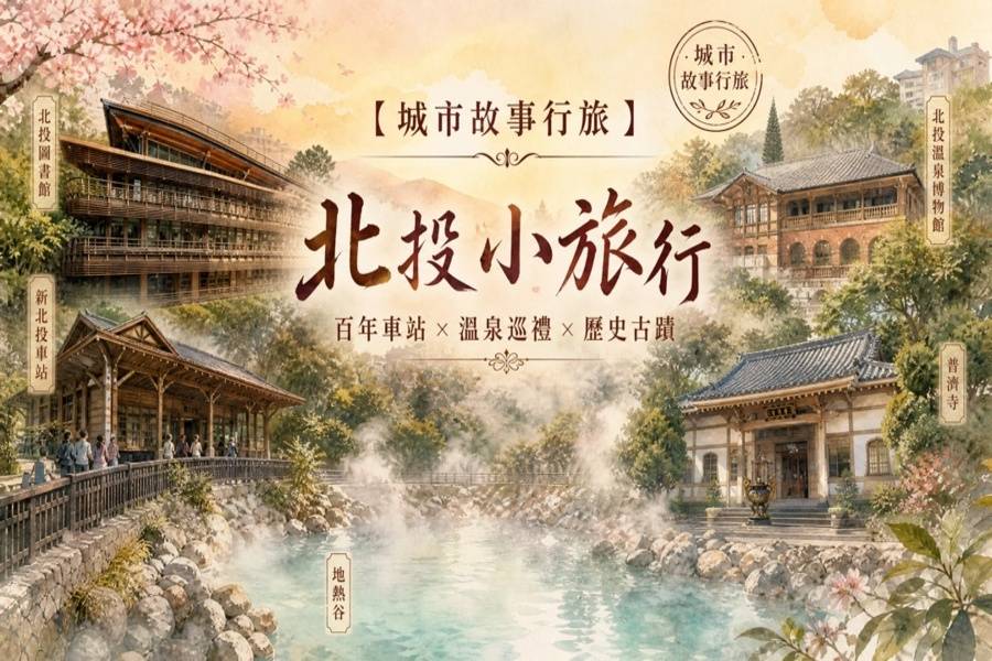
                                                                                                                        【城市故事行旅】台北｜北投小旅行｜百年車站×溫泉巡禮×歷史古蹟
                                                                                                                        